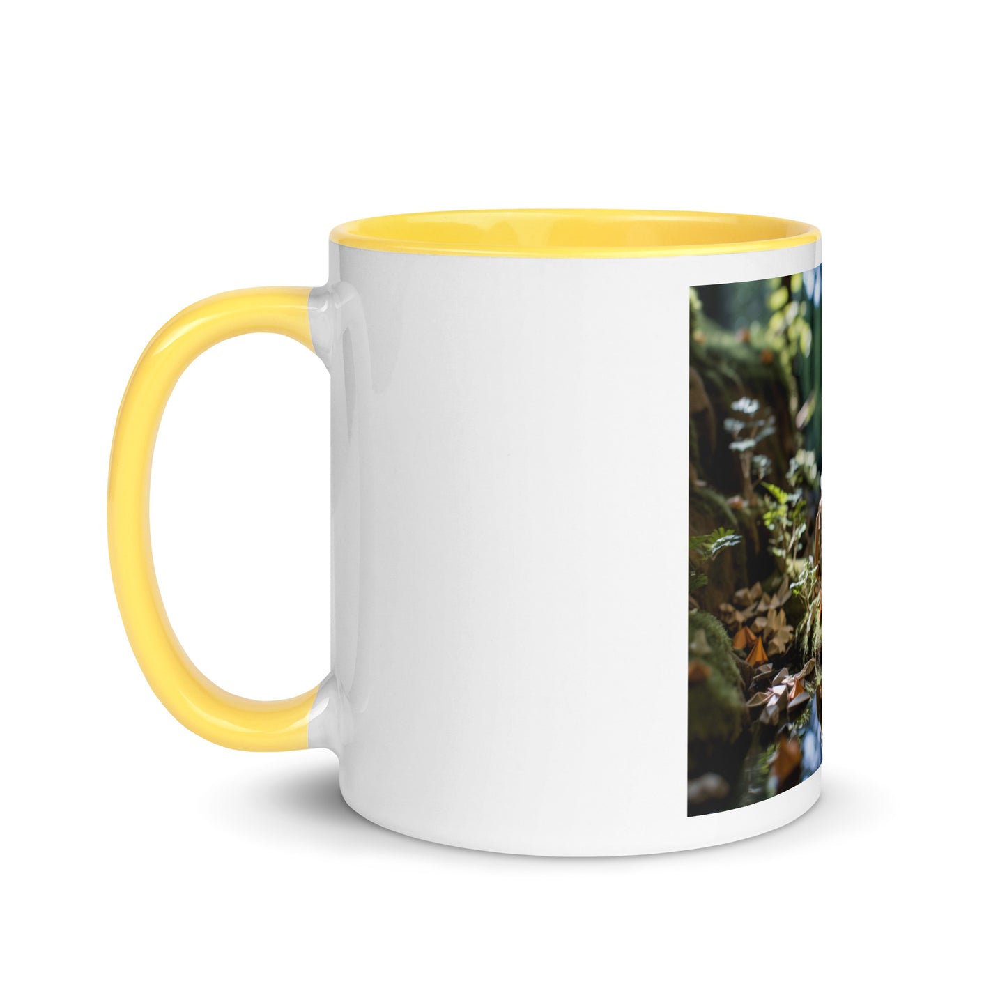 Relaxing By The Brook Series Print #2 - Mug with Color Inside