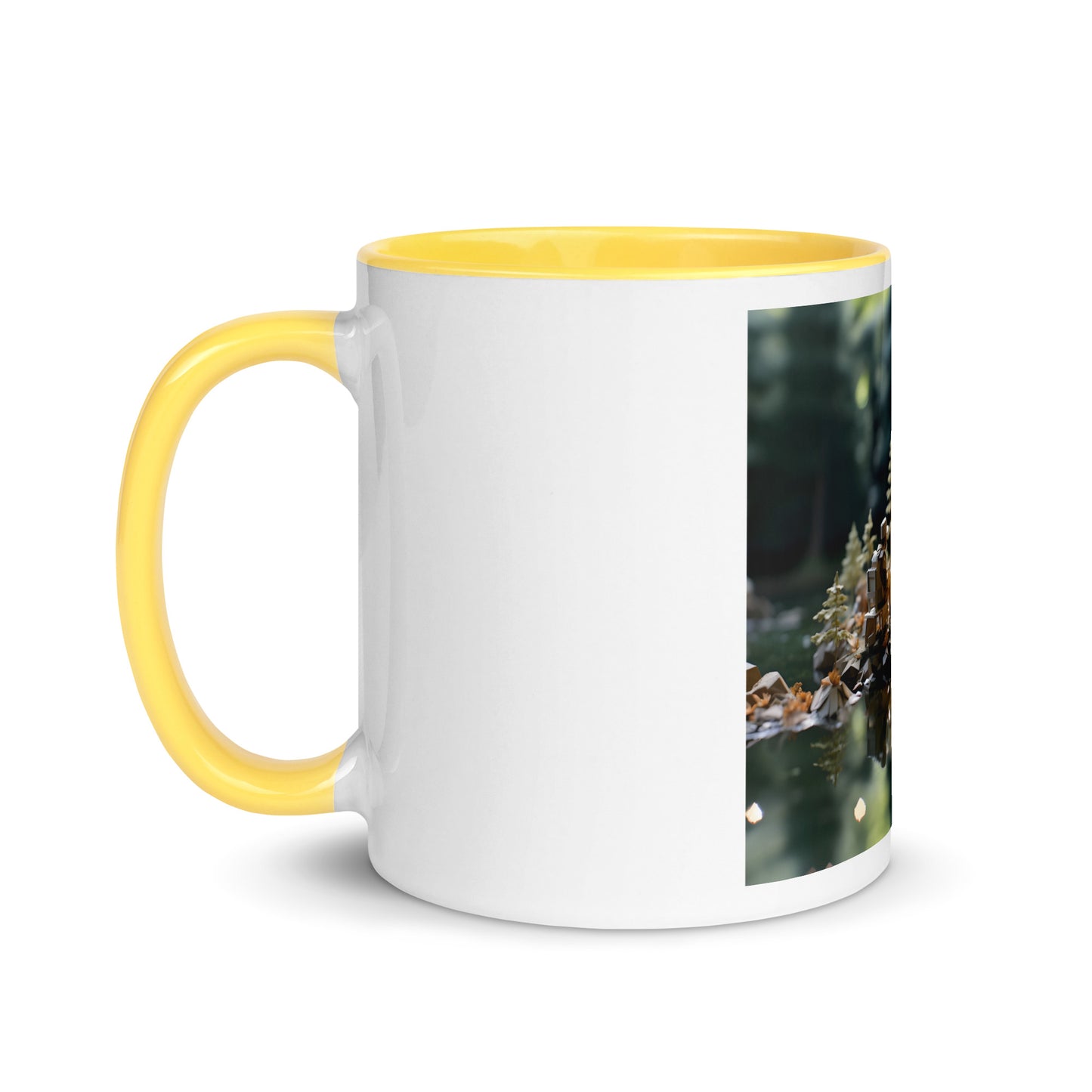 Relaxing By The Brook Series Print #10 - Mug with Color Inside