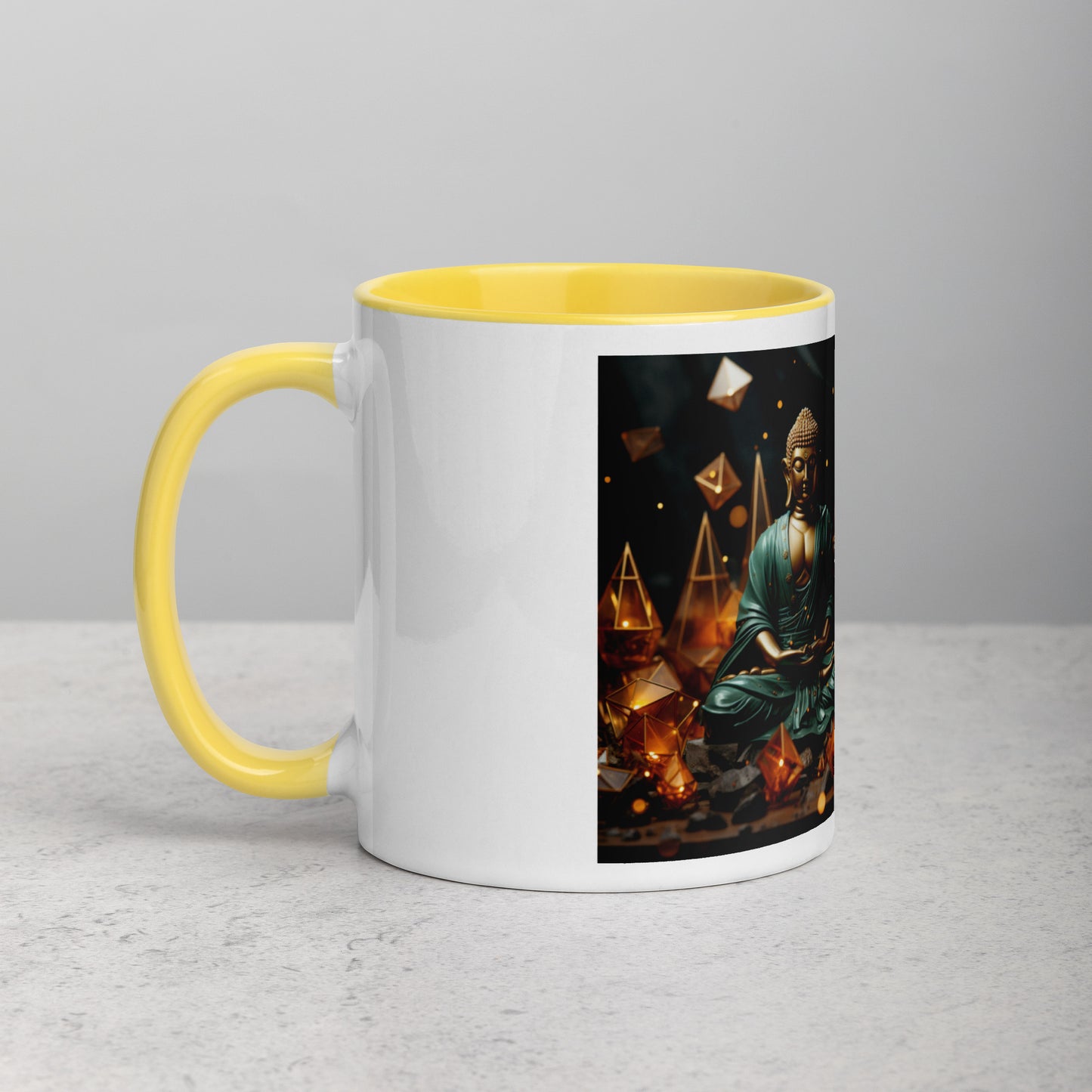 Ascending Buddha Series Print #4 - Mug with Color Inside