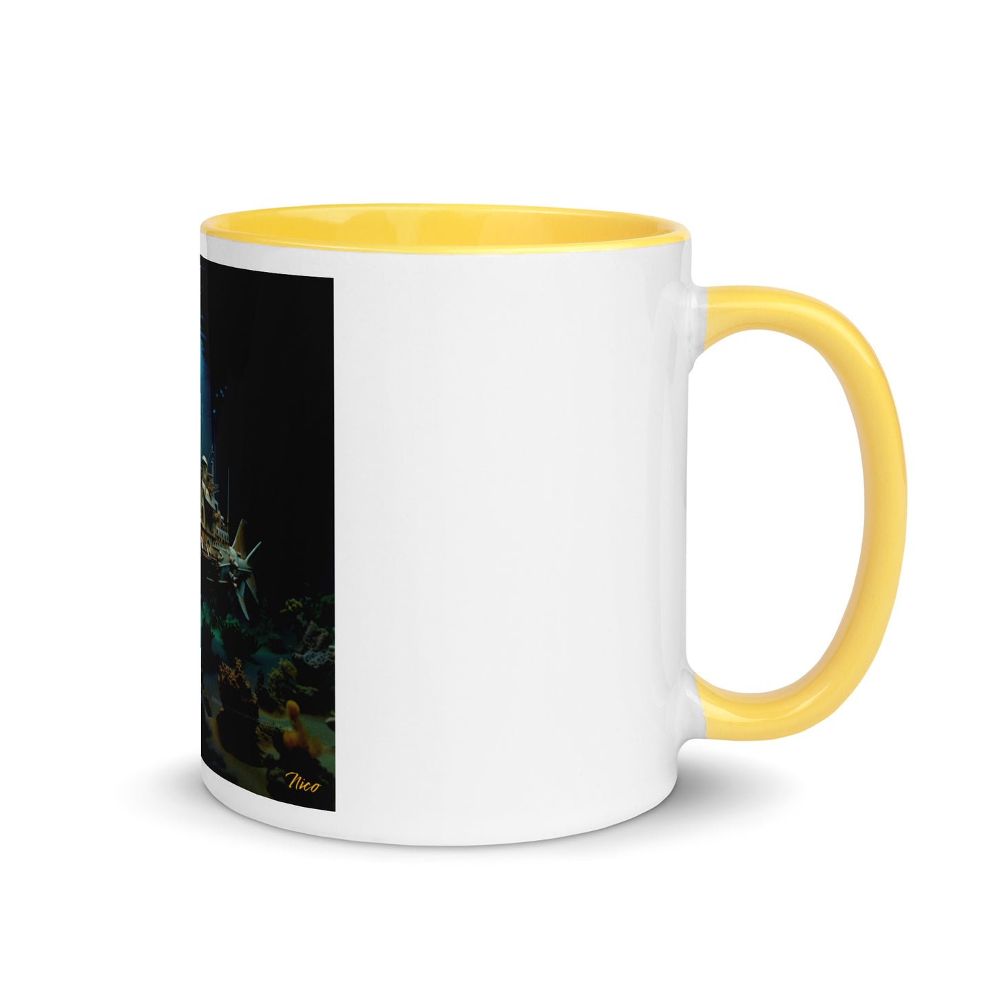 20,000 Leagues Under The Sea Series Print #7 - Mug with Color Inside