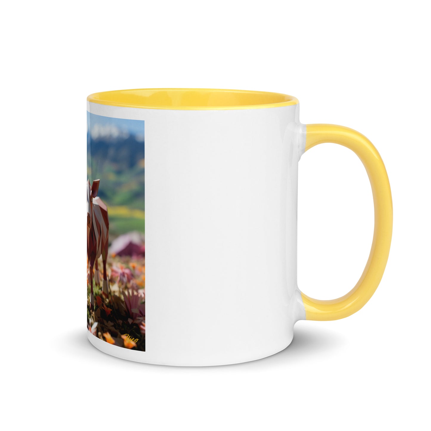 Meadow By The Farm Series Print #1 - Mug with Color Inside