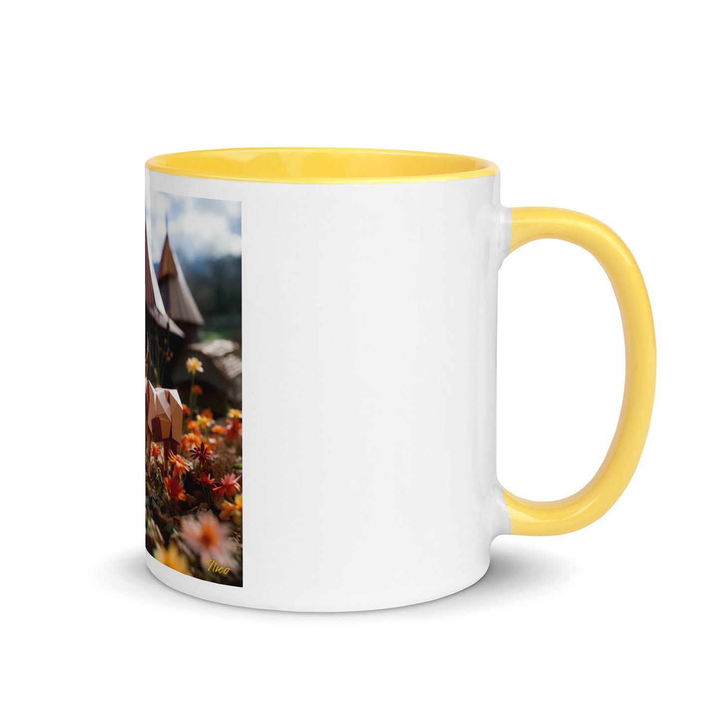 Meadow By The Farm Series Print #8 - Mug with Color Inside