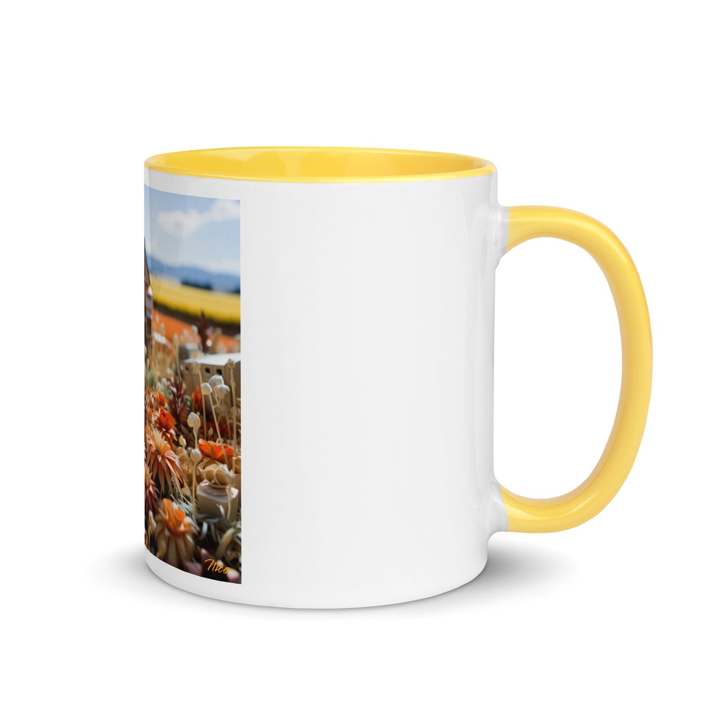 Meadow By The Farm Series Print #9 - Mug with Color Inside