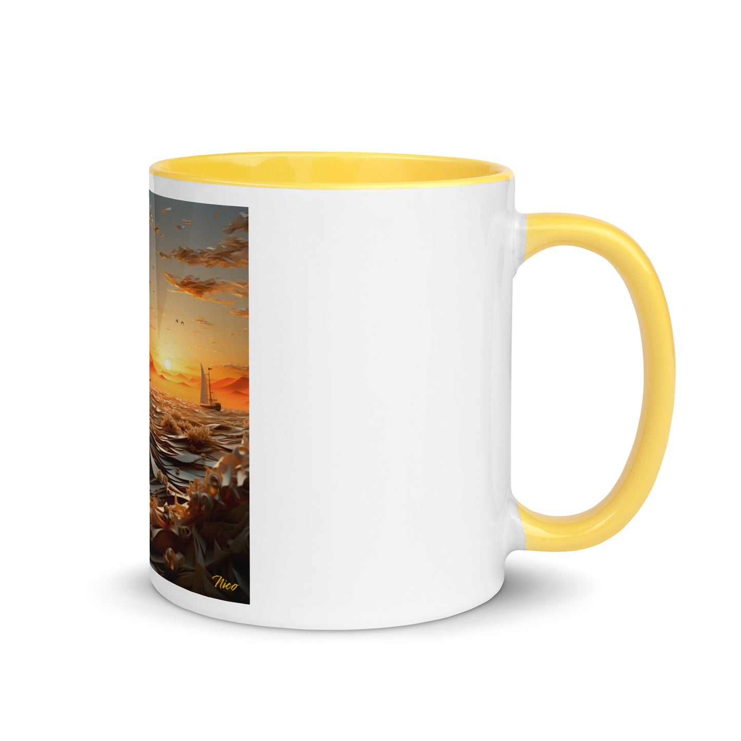 Into The Sunset Series Print #5 - Mug with Color Inside