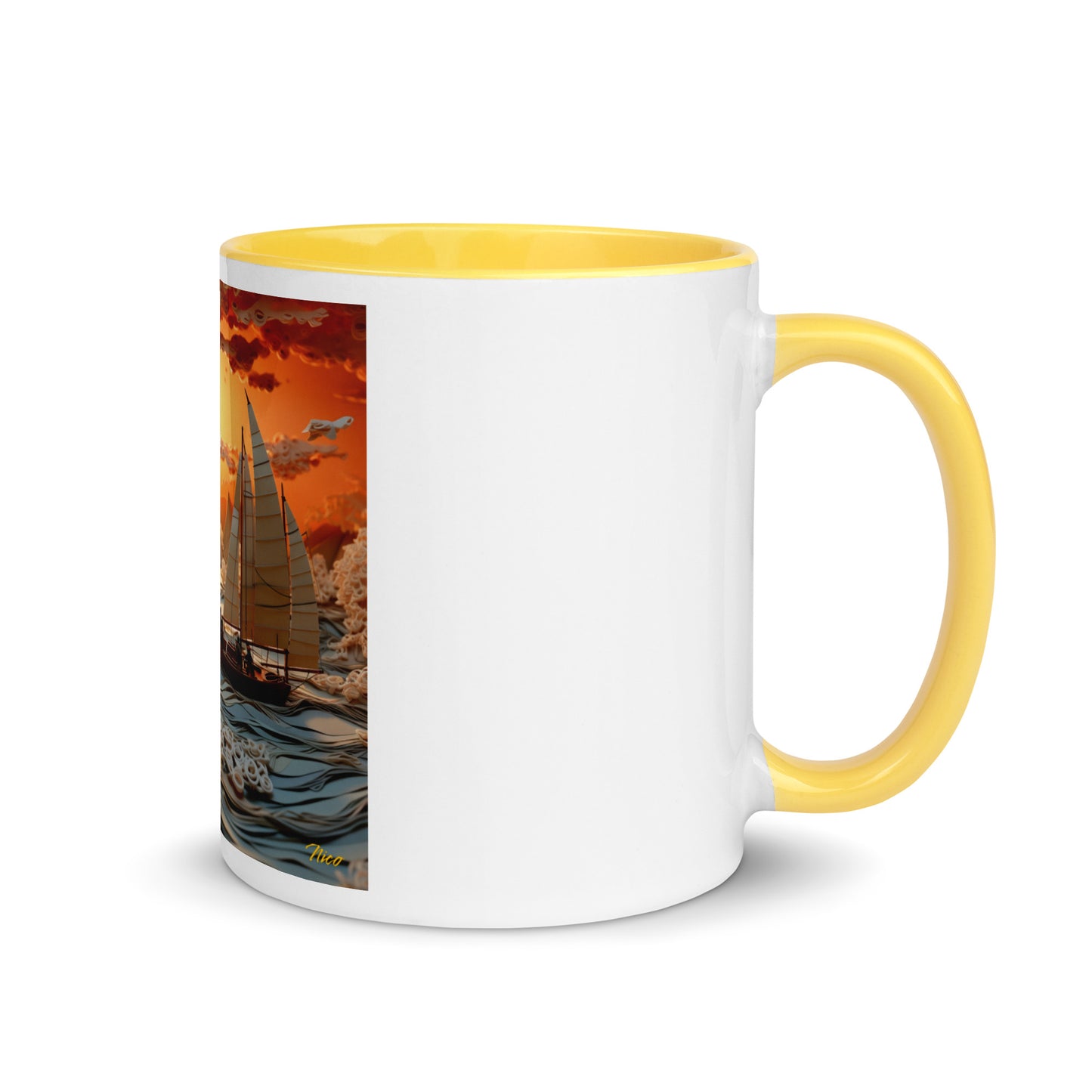 Into The Sunset Series Print #8 - Mug with Color Inside