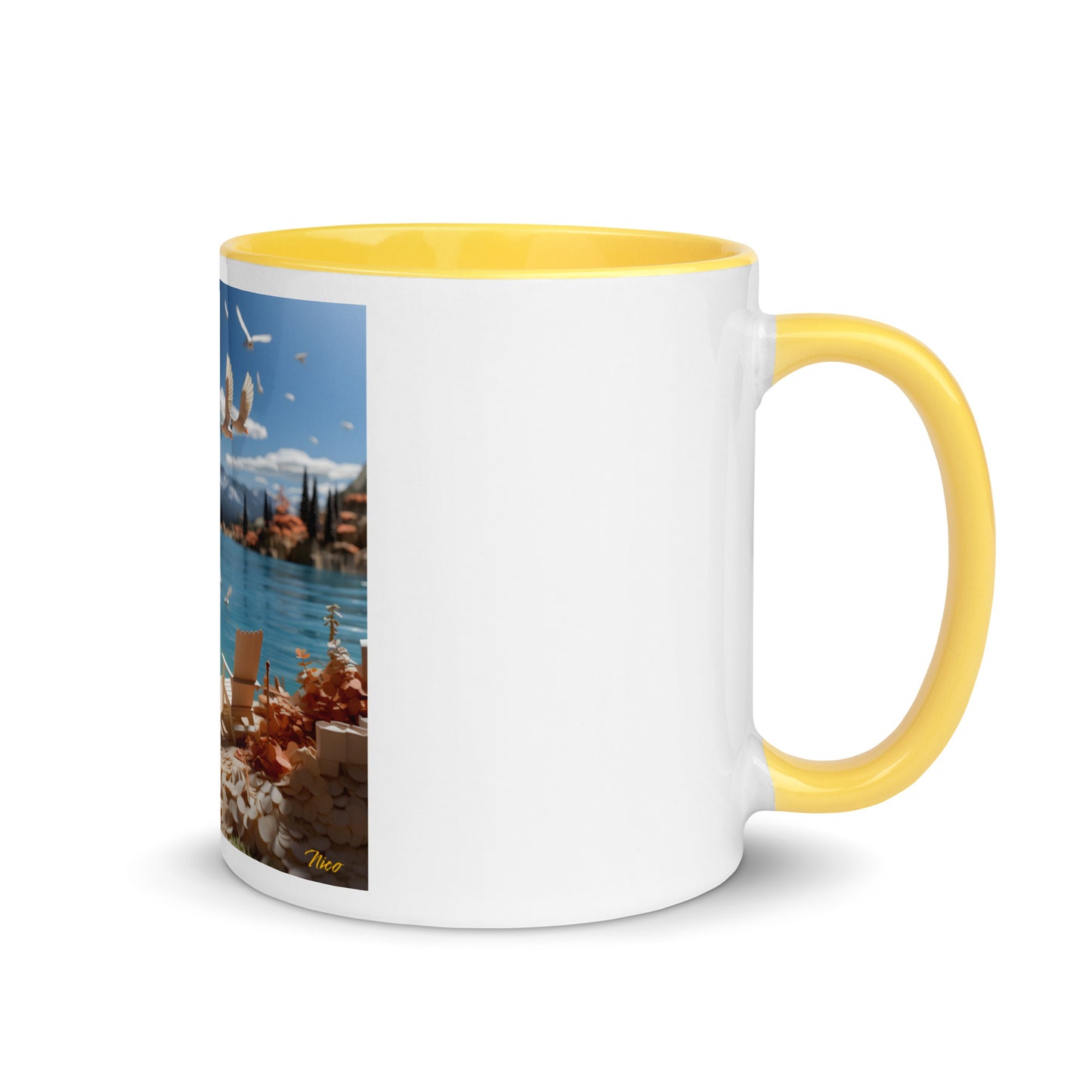 Atop The Mountain Lakeshore Series Print #10 - Mug with Color Inside