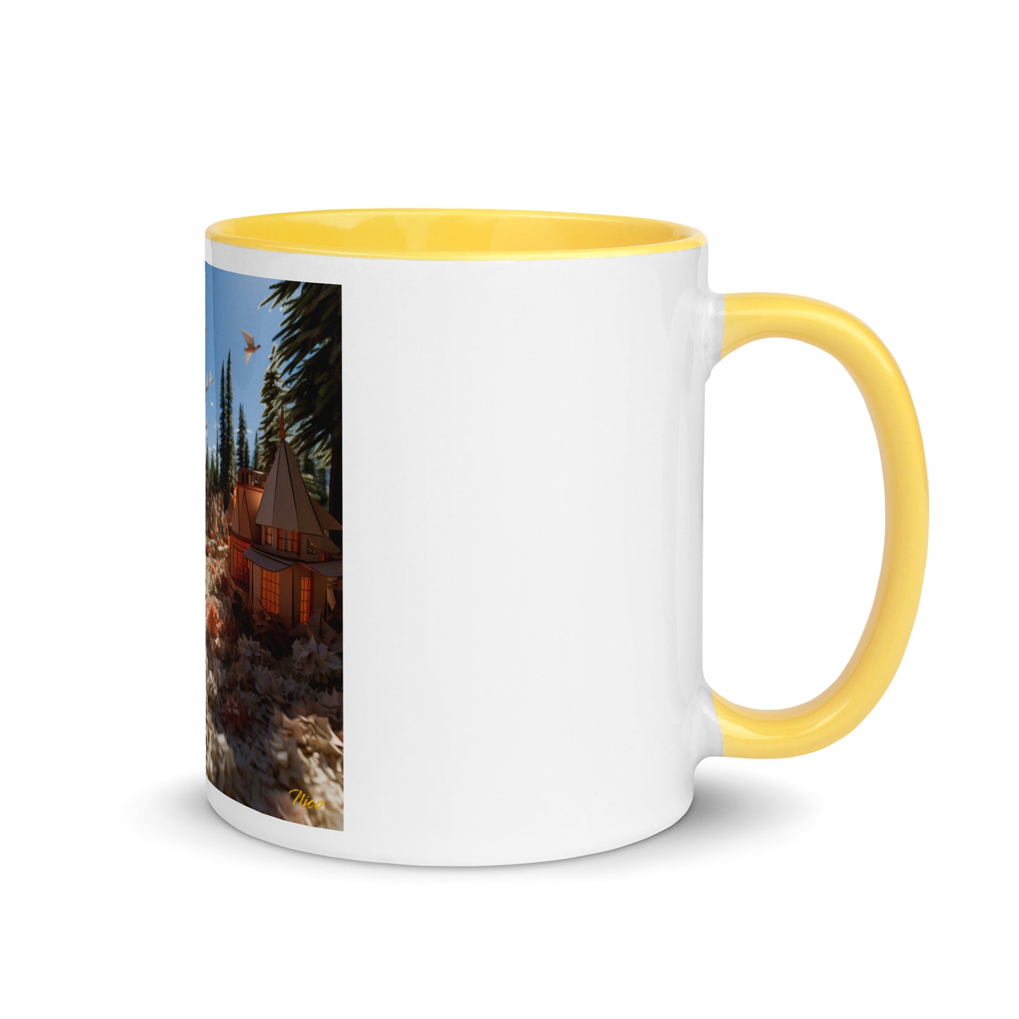 Atop The Mountain Lakeshore Series Print #6 - Mug with Color Inside