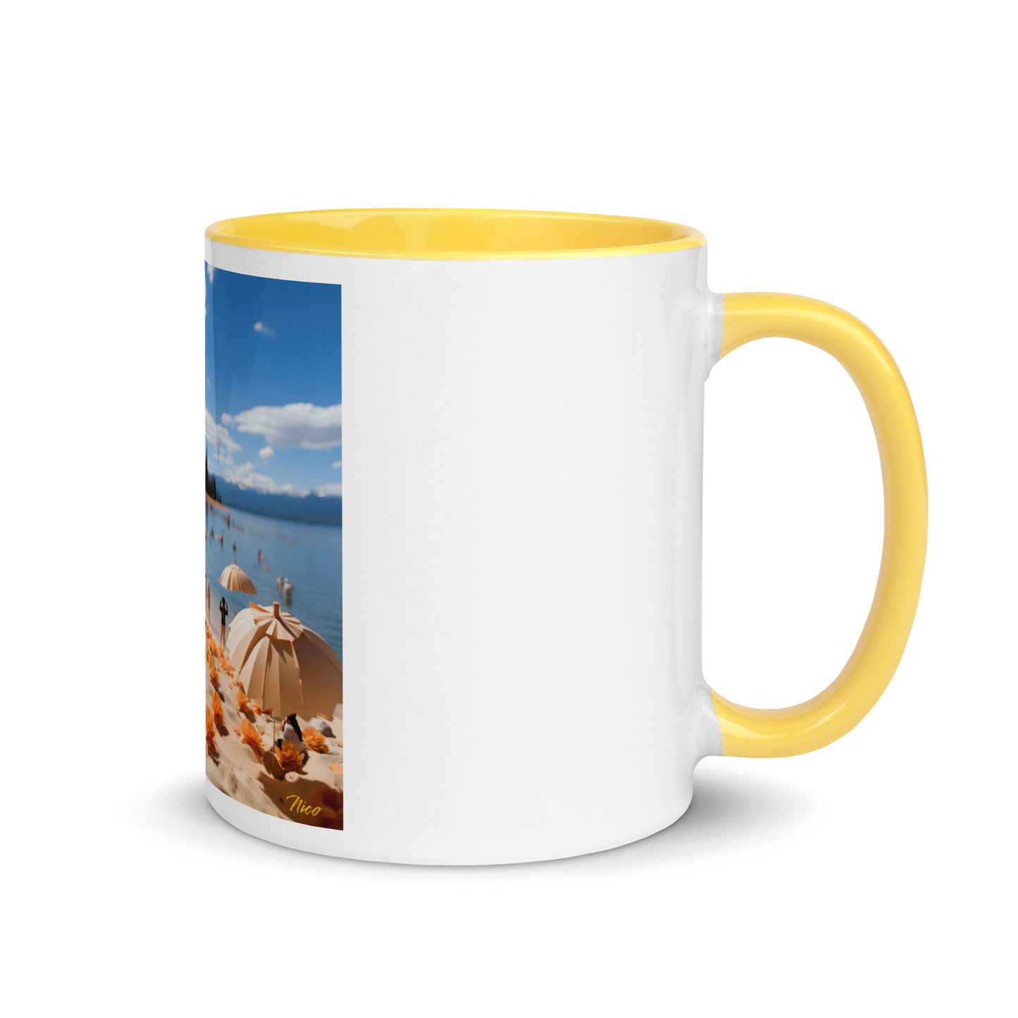 Atop The Mountain Lakeshore Series Print #8 - Mug with Color Inside