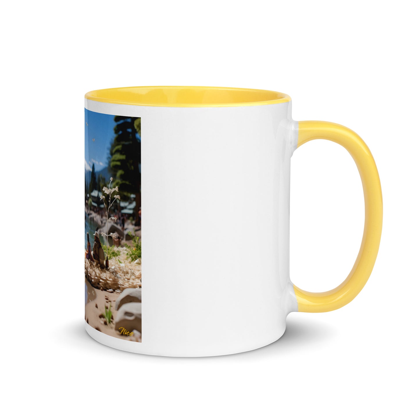 Atop The Mountain Lakeshore Series Print #7 - Mug with Color Inside