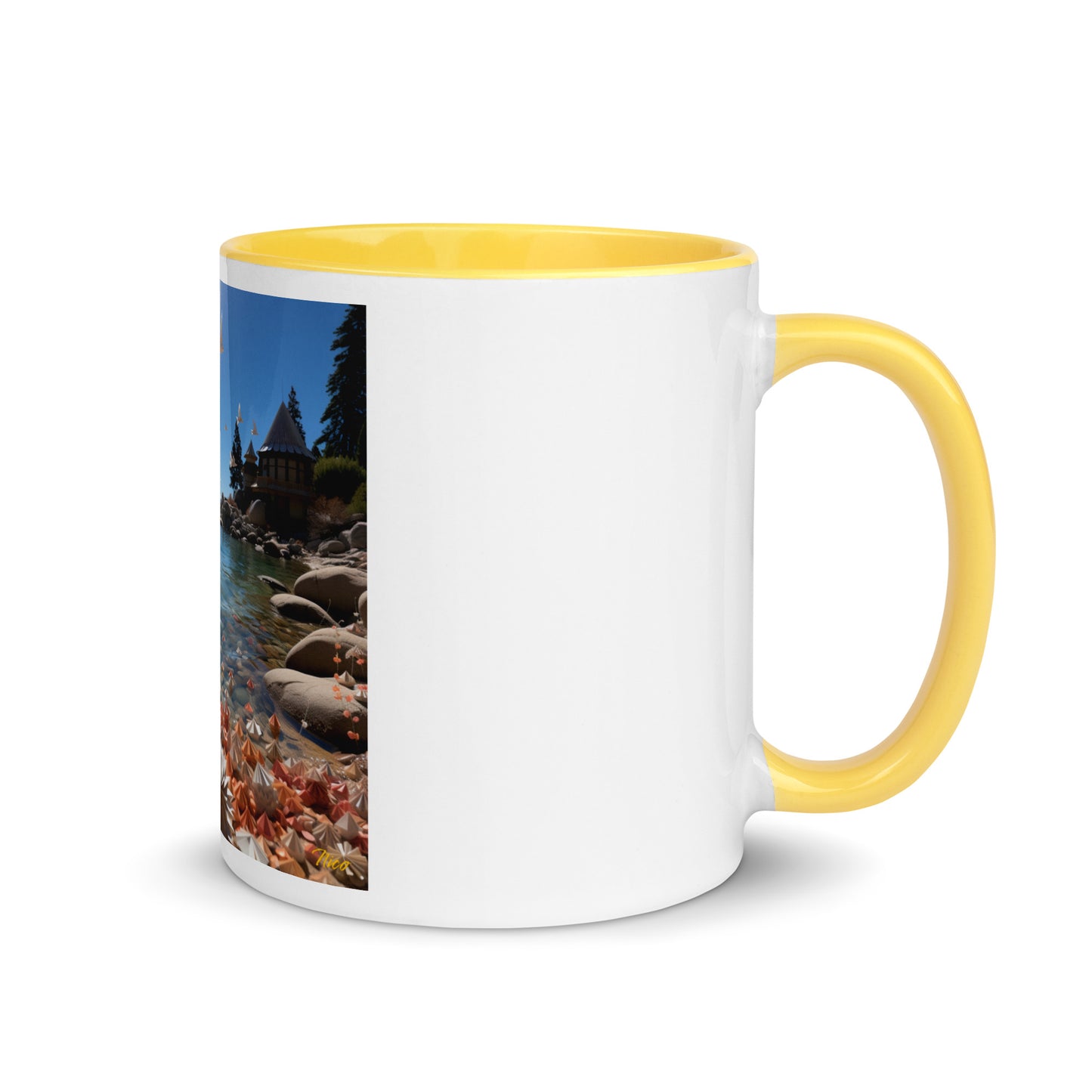 Atop The Mountain Lakeshore Series Print #3 - Mug with Color Inside