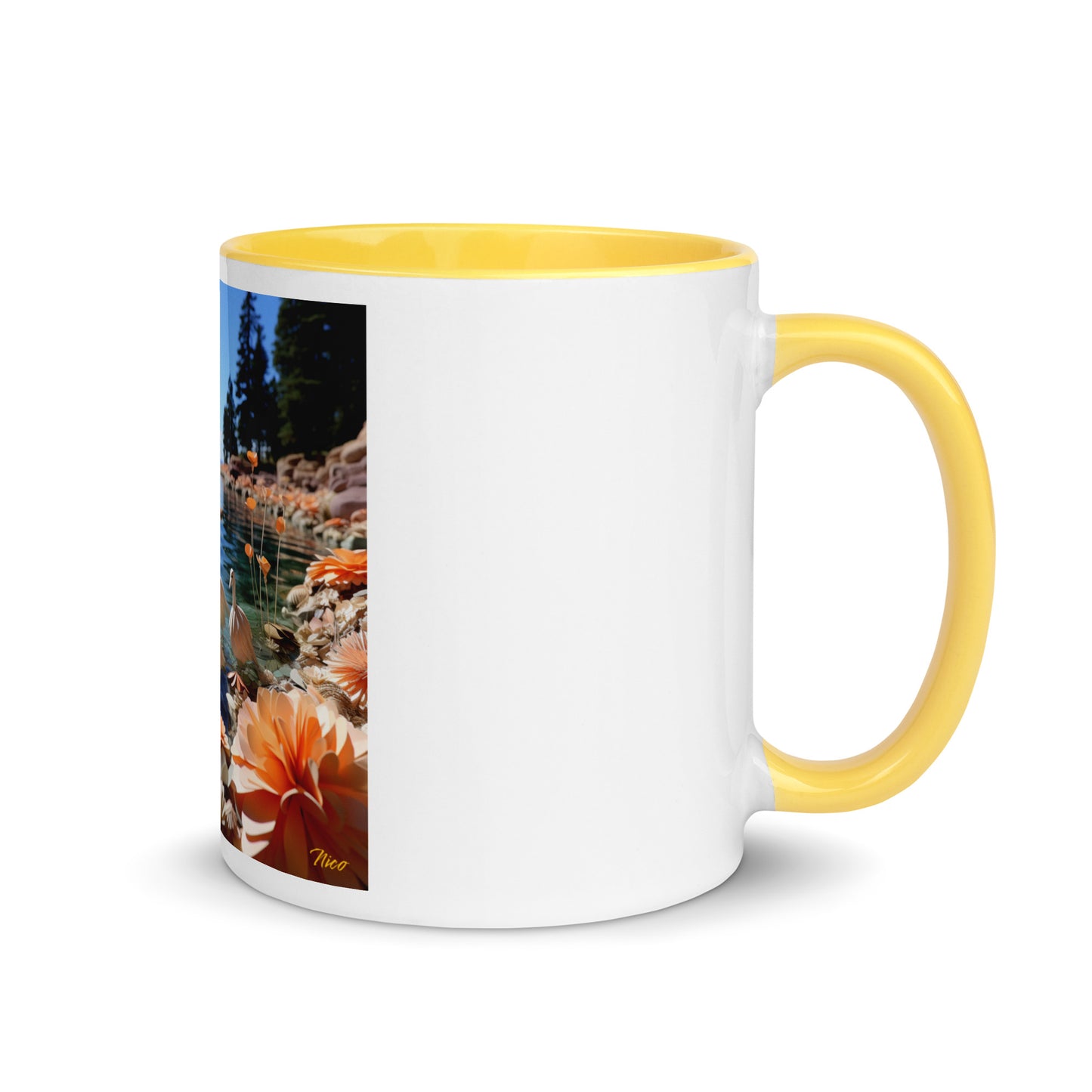 Atop The Mountain Lakeshore Series Print #4 - Mug with Color Inside