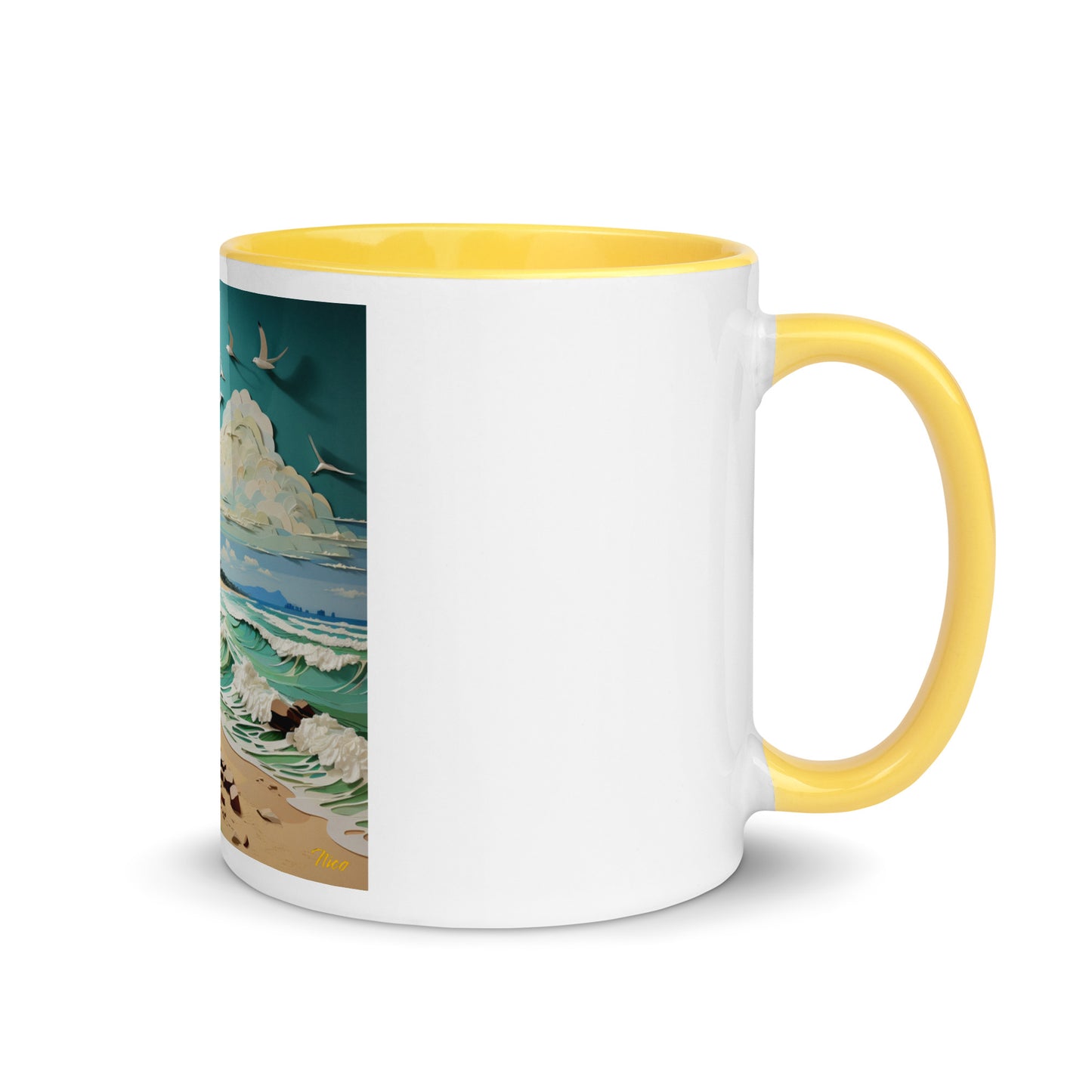 By The Seaside Series Print #2 - Mug with Color Inside