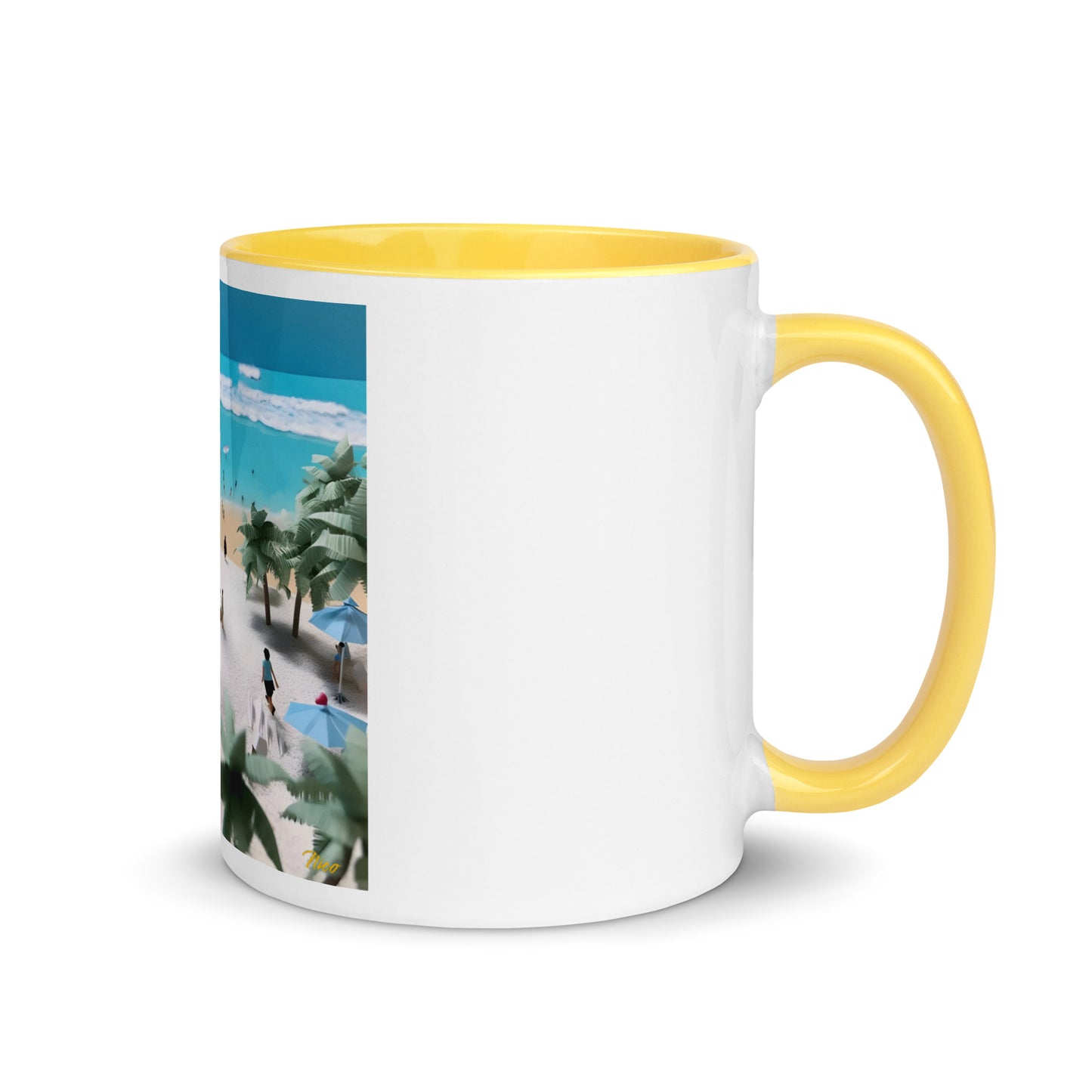 By The Seaside Series Print #5 - Mug with Color Inside