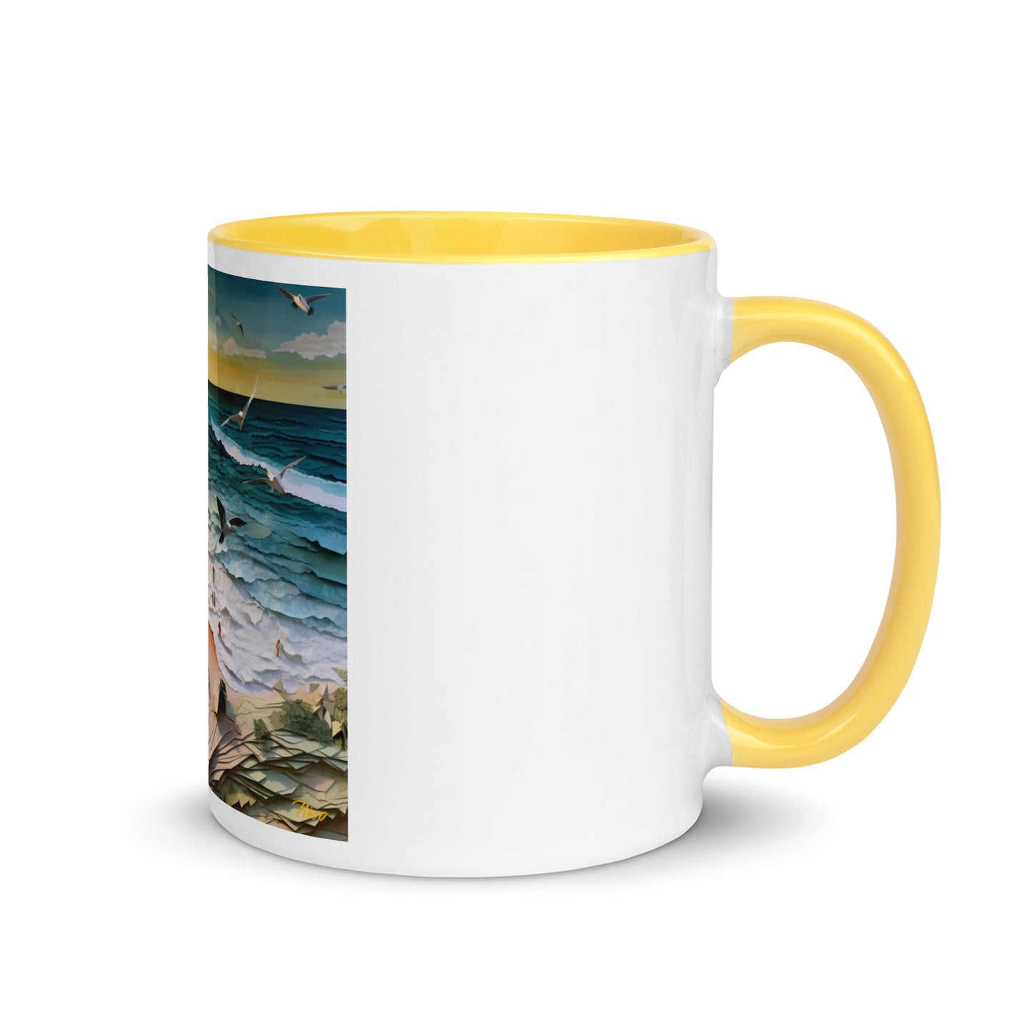 By The Seaside Series Print #6 - Mug with Color Inside