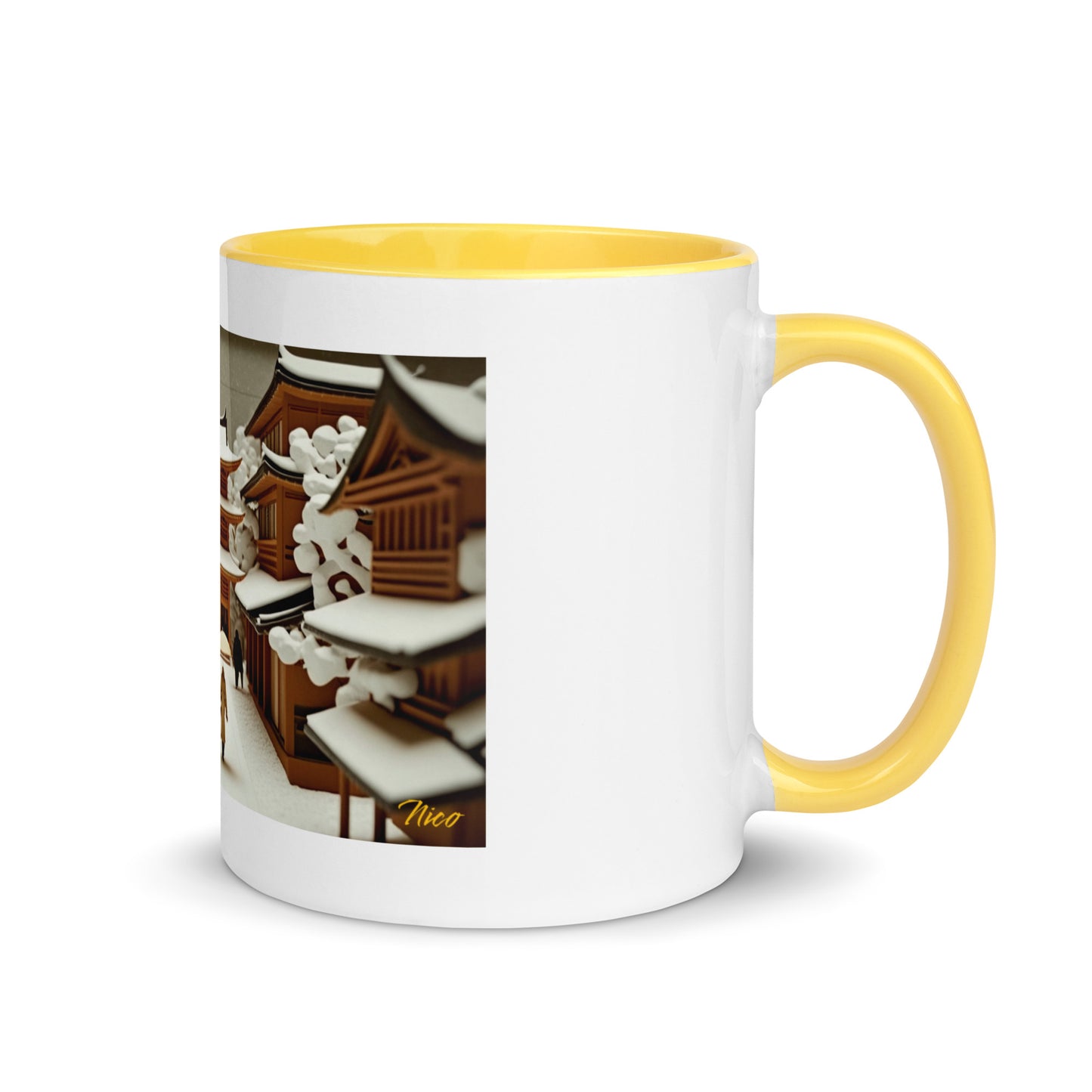 Asian Snow Series Print #10 - Mug with Color Inside