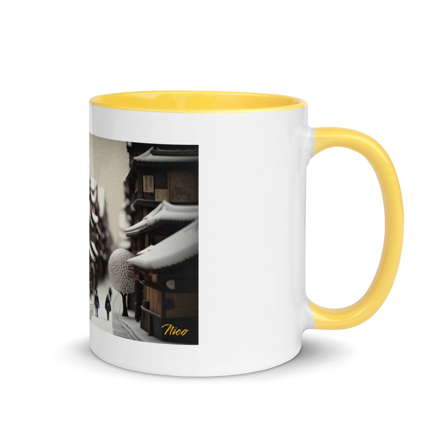 Asian Snow Series Print #7 - Mug with Color Inside