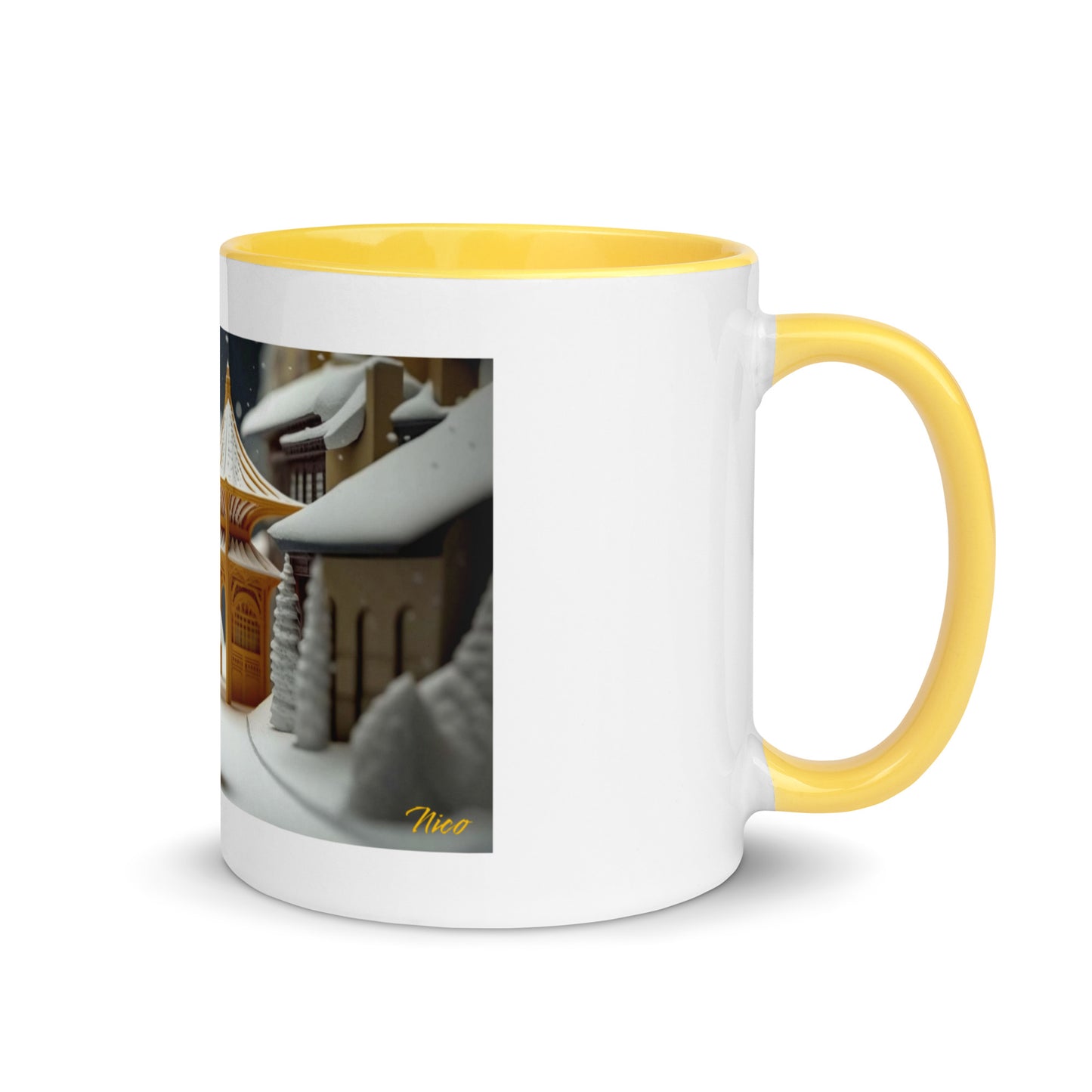 Asian Snow Series Print #5 - Mug with Color Inside