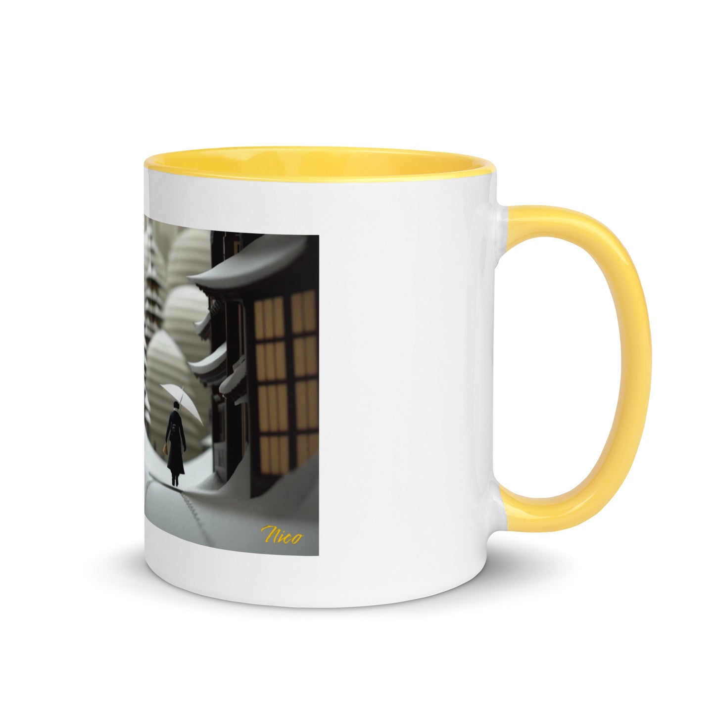 Asian Snow Series Print #4 - Mug with Color Inside