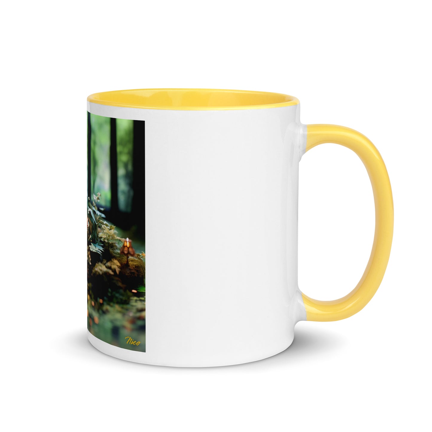 Relaxing By The Brook Series Print #1 - Mug with Color Inside