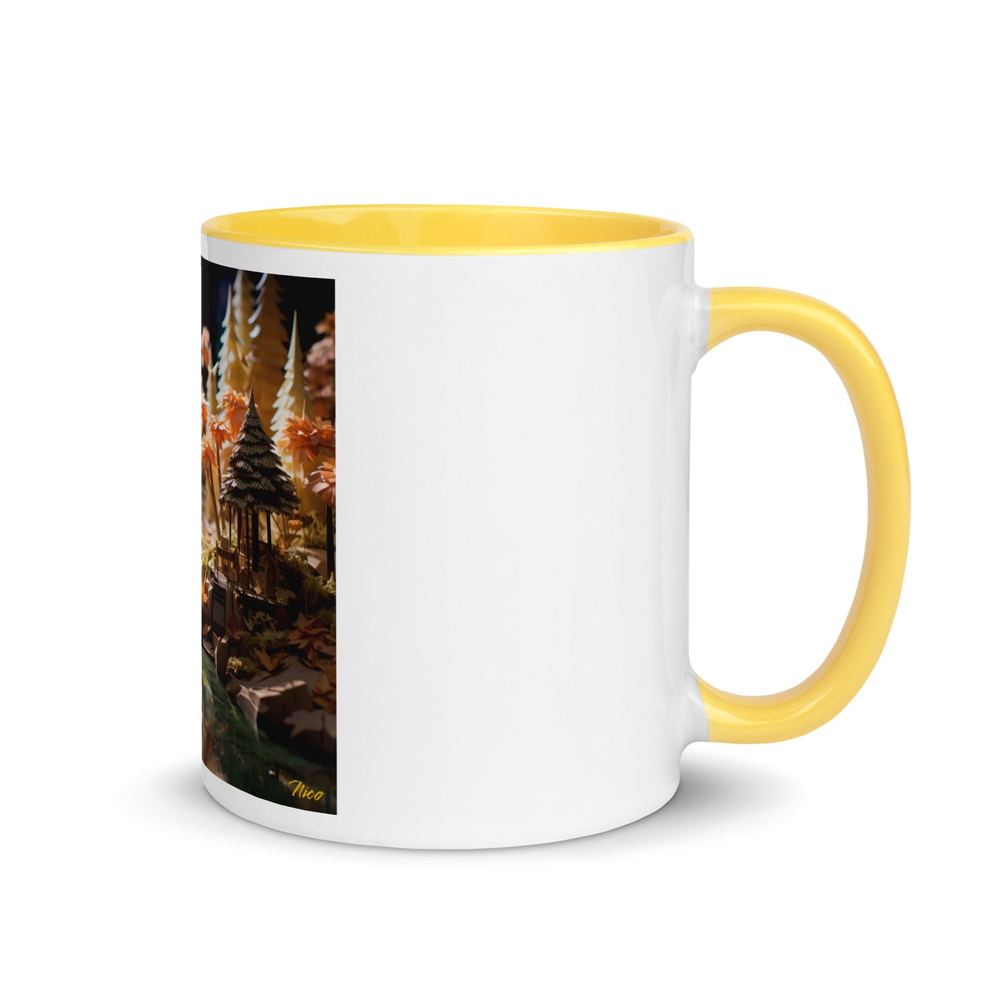 Relaxing By The Brook Series Print #3 - Mug with Color Inside