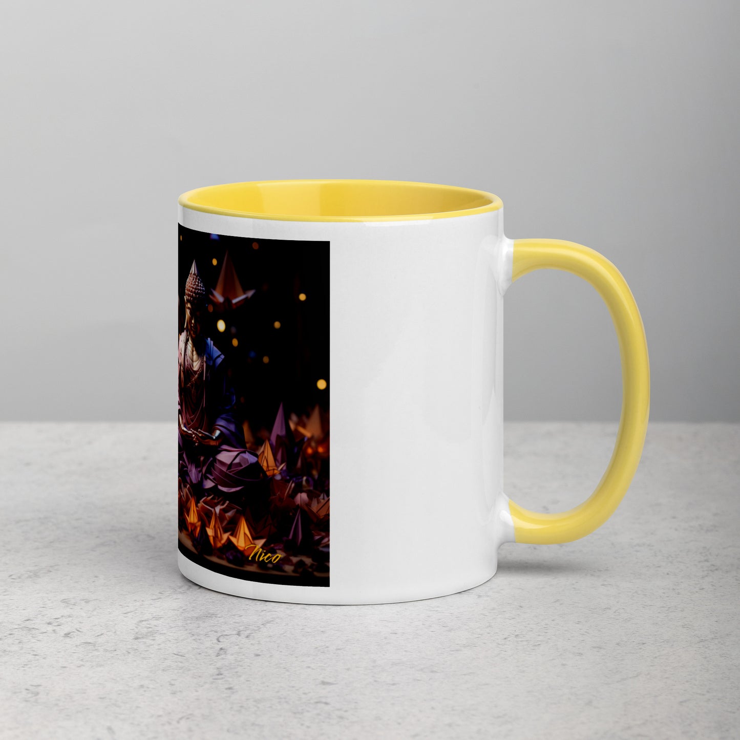 Ascending Buddha Series Print #6 - Mug with Color Inside