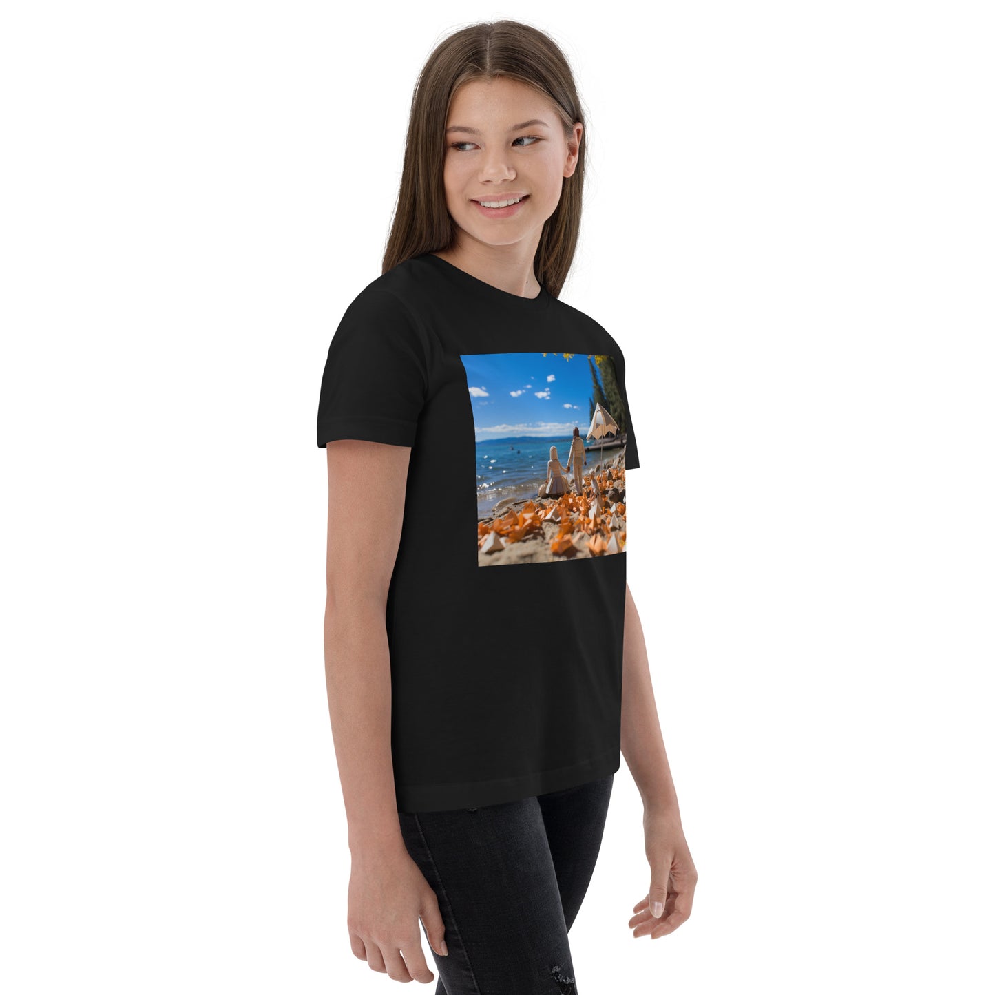Mountain Lake Series Print #5 - Youth jersey t-shirt