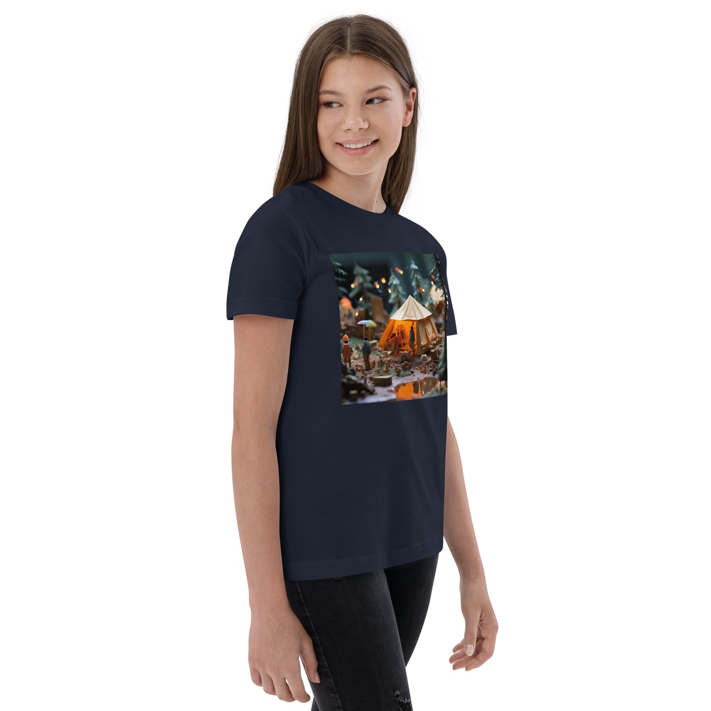 Camping In The Rain Series Print #3 - Youth jersey t-shirt